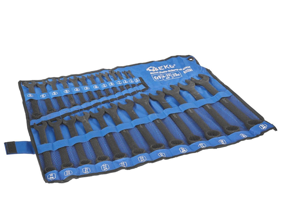 Рожково-накидні ключі "GEKO" чорні комплект 25 штук (6-32) Київ - фото 2