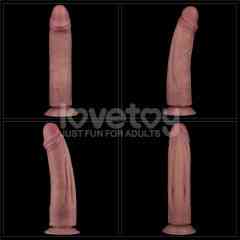 Реалістичний вібратор - Vibrating Dual Density Power Cock 10.5'' Sex Aura Київ