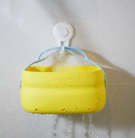 Сумка 2в1 силіконова косметичка водонепроникна для аксесуарів у ванну кімнату і душ, дорожня, жовта Кам'янець-Подільський