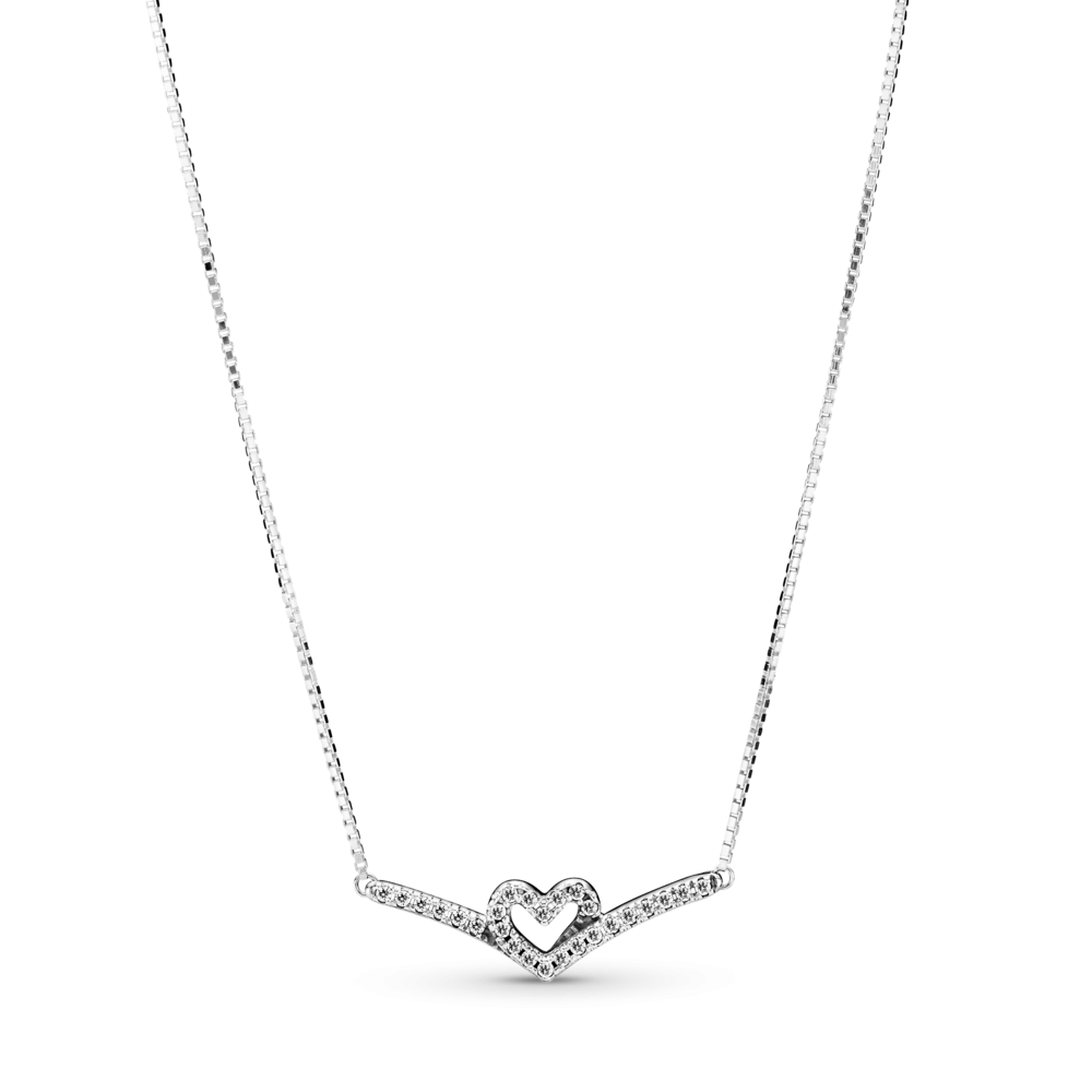 Срібне намисто  "Блискуче серце" 399273C01 MasterSem Київ - фото 1