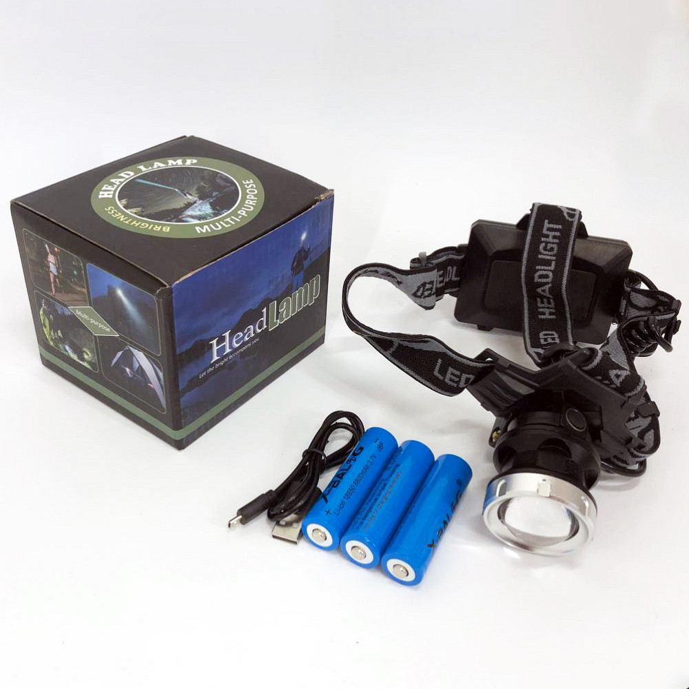 Фонарик на голову для роботы Bailong, Фонарь на голову для гаража и дачи Фонарь налобный строителя KS-96 Львов - изображение 2