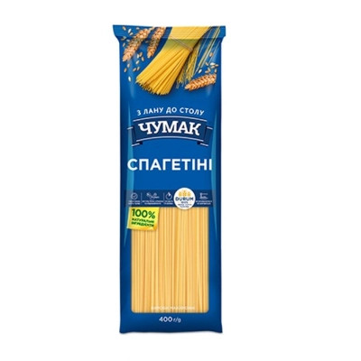 Макароны Чумак Спагетини 400 г (4820156762753) Винница - изображение 1