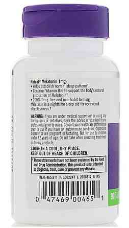 Мелатонін для покращення сну Natrol Melatonin 1 мг 180 таб Київ