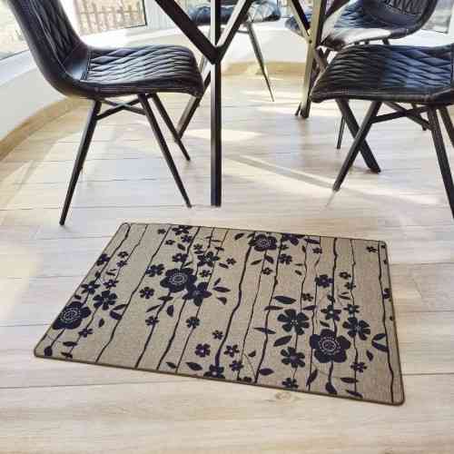Килимок універсальний для підлоги льон Квіти 45*75см Дариана Житомир
