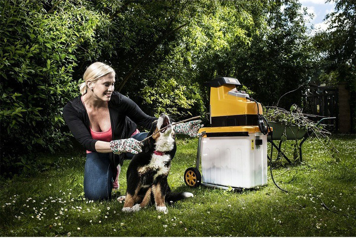 Подрібнювач гілок фрезерний Riwall RES 3044B 3000W (Чехія) Київ - фото 10