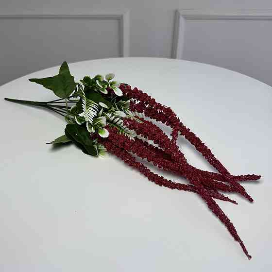 Гілка амаранту штучна 5шт/уп. Колір: червоний TA-45 Львів