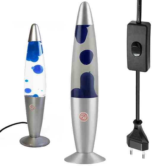 Нічник-світильник Лава лампа 37см,25Вт,від 220В,Синій SBR Київ