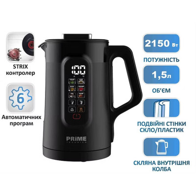 Електрочайник PRIME Technics PKD 1598 BG Вінниця - фото 8