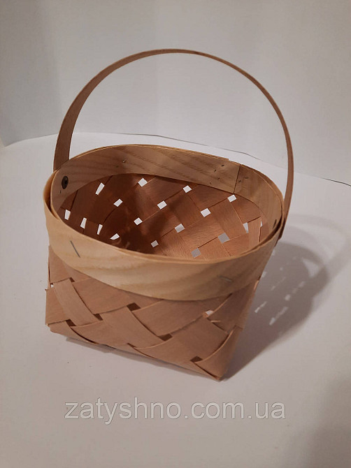 Корзина подарочная плетеная из шпона Киев - изображение 1