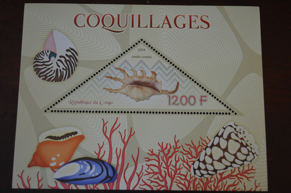 Конго. Фауна. Личности. Блок. 2014 г. (А-34) Полтава - изображение 1