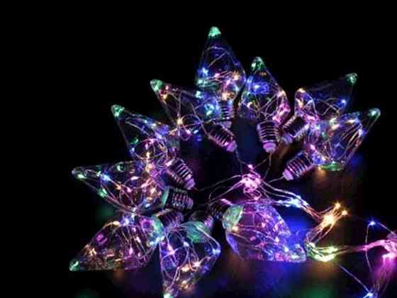 Гирлянда LED 150 Лампочка ромбик мульти 8см. 3м. на 1,5м. арт. 7252 ТМ КИТАЙ Киев