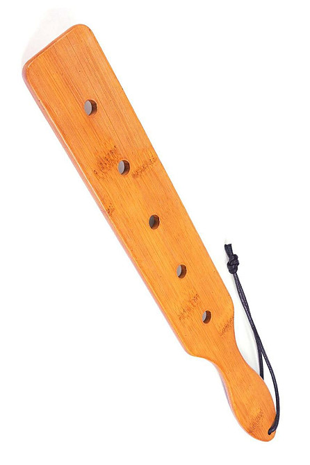 Паддл Fetish Tentation — Paddle 5 Holes Bamboo, упакован в ПЭ пакет Sex Aura Киев - изображение 1