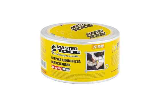 MASTERTOOL Стрічка алюмінієва вогнезахисна MASTERTOOL UL 510 t 160°C 50 мм 10 м 77-1510 Коломыя