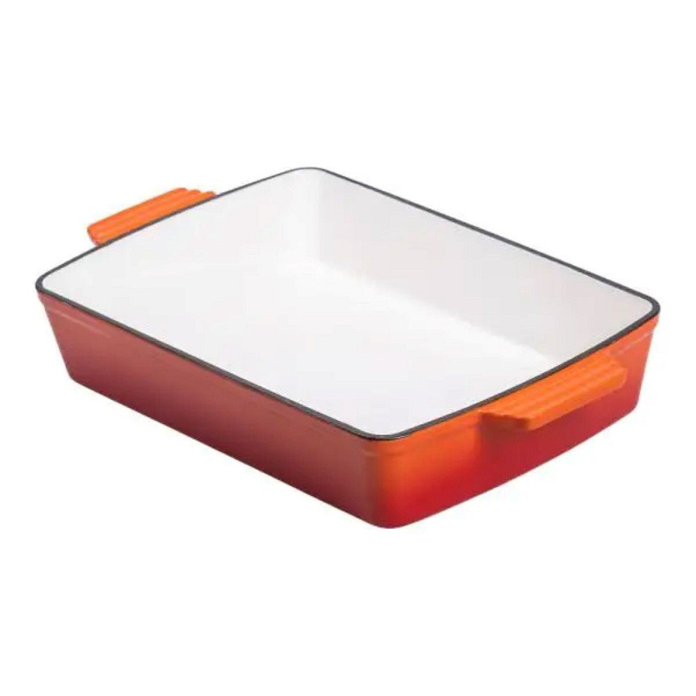 Yongkang Jiaqi Форма для запікання чавунна 40х23.6х6 см форма для випічки 3 л Помаранчева HP-1- Киев - изображение 1