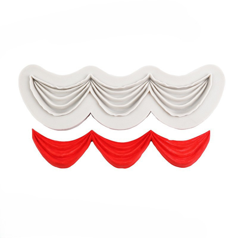 Силиконовая форма Волнистая 123 на 30 мм серый Киев - изображение 3