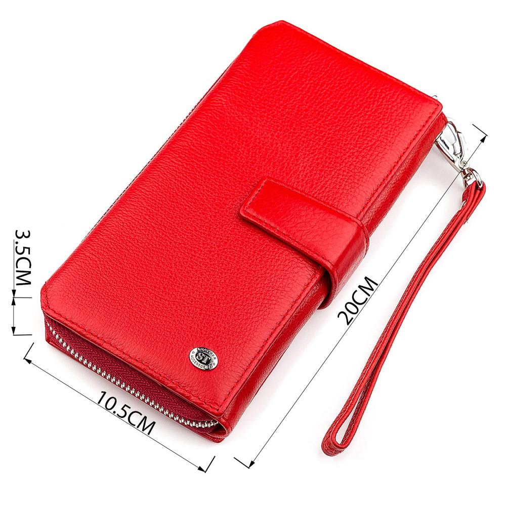 Гаманець жіночий дуже гарний Червоний (ST Leather) Київ - фото 14