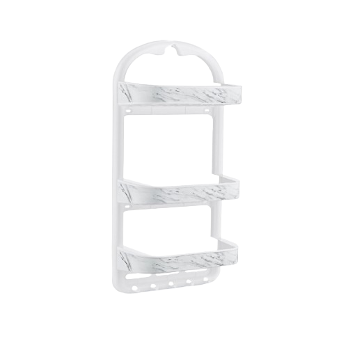 Полиця для ванної кімнати велика білий мармур OZER-B-012 Decor ELIF Житомир