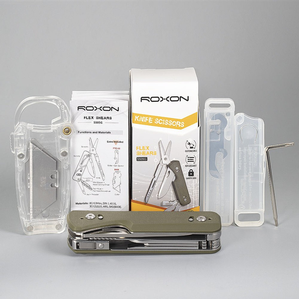 Мультитул Roxon Flex S505G,зелений Киев - изображение 12