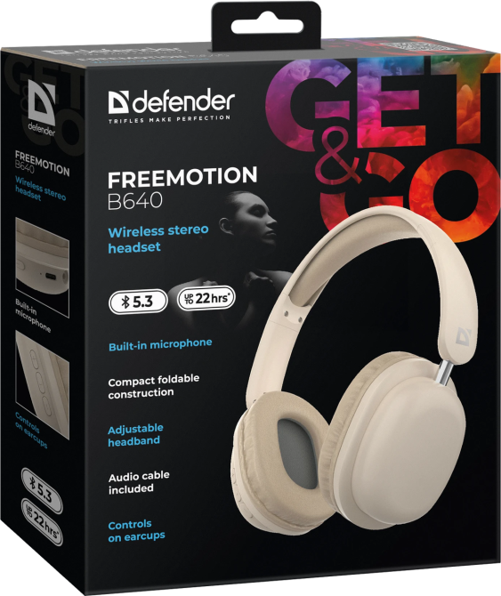 Гарнітура Defender FreeMotion B640 Bluetooth Beige (63642) (7191841) Київ - фото 8