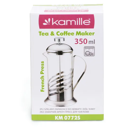 Френч-прес 350мл скло/нержавіюча сталь 0772S KAMILLE Житомир