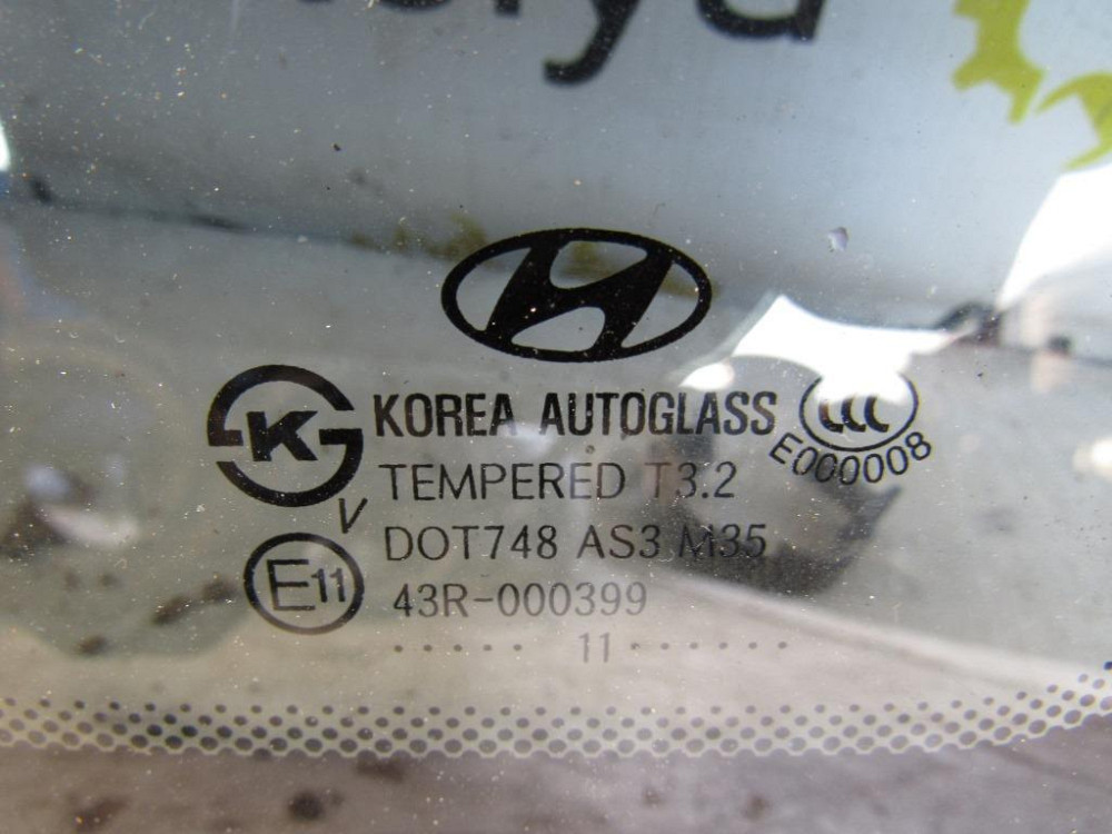 Скло в кузов заднє ліве Hyundai Santa Fe 2006-2012 Ковель - фото 2