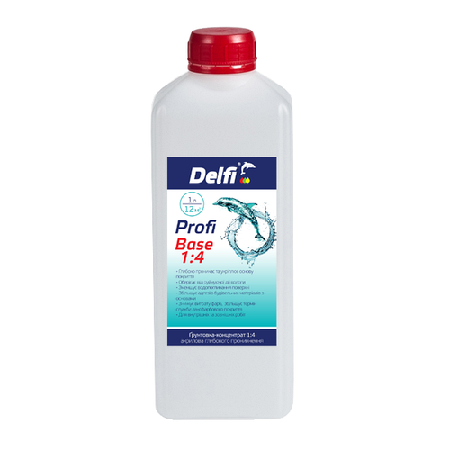 Грунтовка-концентрат 1:4 глибокого проникнення "Profi Base 1:4", ТМ"Delfi"  -2л Харків