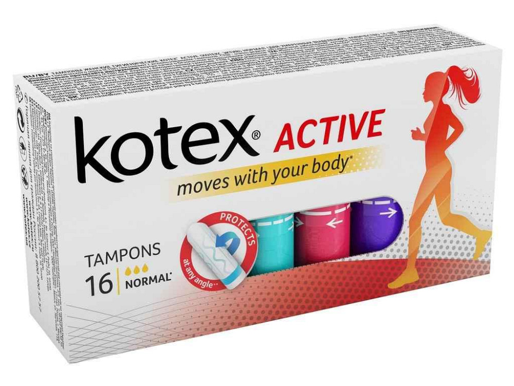 Тампони Active Normal гігієнічні 16шт. ТМ KOTEX Київ - фото 1