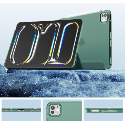 Чехол для планшета Armorstandart Tri Fold Hard Apple iPad Pro 11" M4 2024 Dark Green (711727) Винница - изображение 5