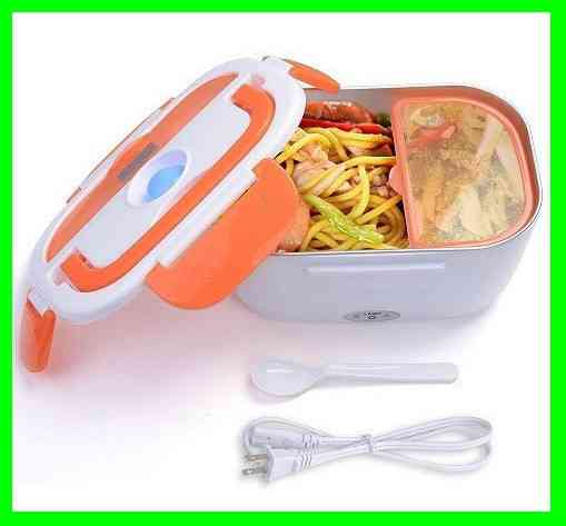 Ланч Бокс на Два Відсіка з Підігрівом Їжи від мережі 220 л Lunch box Термос Харчовий Дніпро