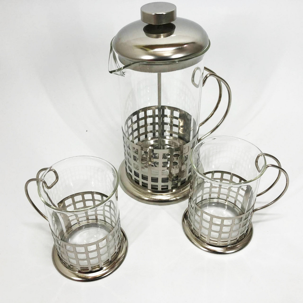 Чайник заварочный френч пресс UNIQUE UN-1155 0.6 л, Чайники для заварки, Домашний френч-пресс JR-71 Львов - изображение 8