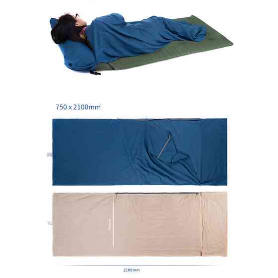 Підкладка для спального мішка Naturehike NH15S012-D бавовна (Синій) Вінниця