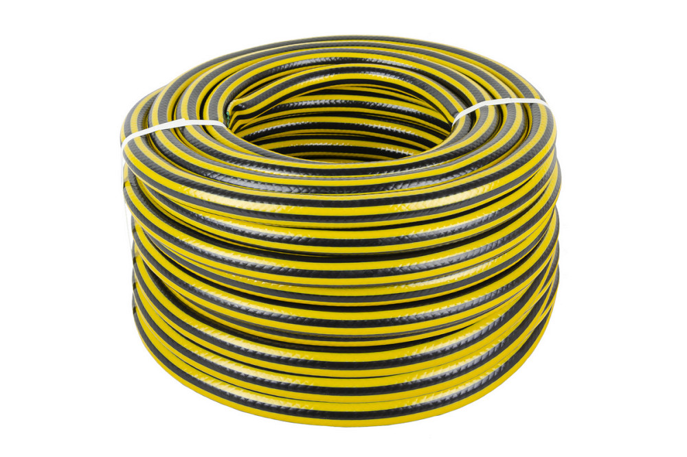 MASTERTOOL Шланг садовий для поливу MASTERTOOL "PCHELKA" ¾" 50 м чорно-жовтий 92-1069 Коломия - фото 1