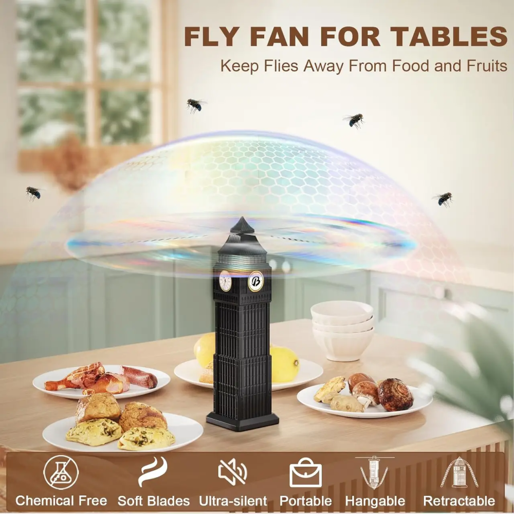 Вентилятор від мух BERMOSO 4 шт Луцк - изображение 3