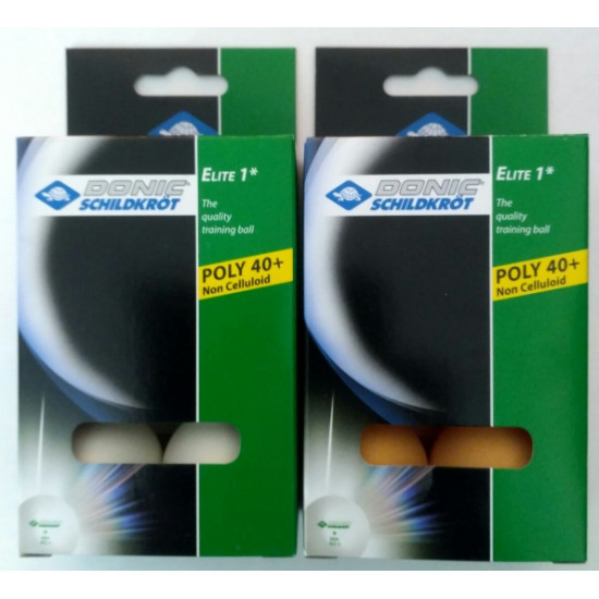 Мяч настольный теннис Donic Schildkrot Elite 1* 40+ Вишневе - фото 1