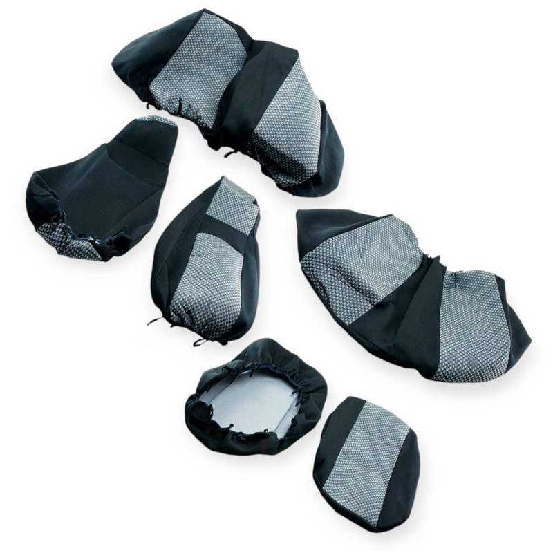 Чехлы салона ваз 2107 coper серые ткань Мукачево - изображение 1