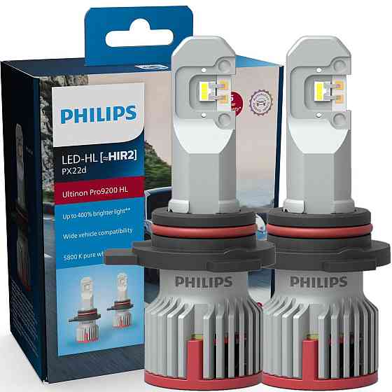 Комплект світлодіодних ламп PHILIPS HIR2 (9012) 11012U92X2 LED Ultinon Pro9200 +400% 12/24V Харків