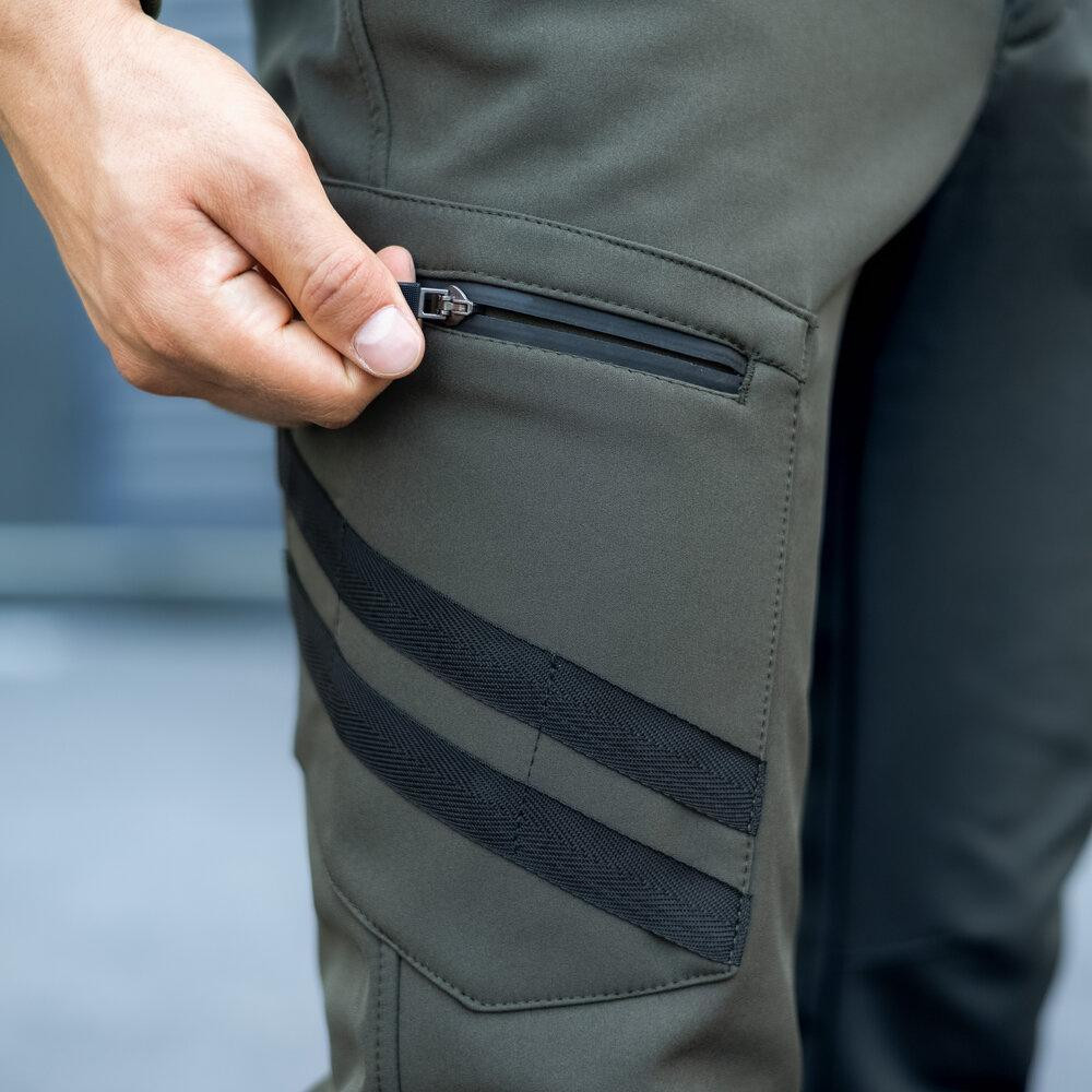 Штани карго чоловічі весняні з кишенями хакі Pobedov Static Київ - фото 4