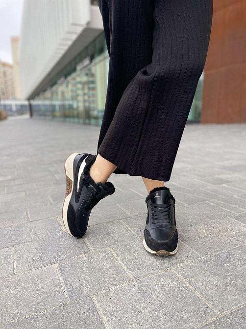 Ditas Кроссовки женские DITAS черные+кофе натуральная кожа+замша зима 38р.39р.40р.41р. (5292) Коломыя - изображение 7