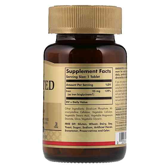 Хелат железа (Chelated Iron) 25 мг 100 таблеток Киев