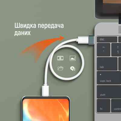 Перехідник USB-C to USB-A ColorWay (CW-AD-CA) Вінниця