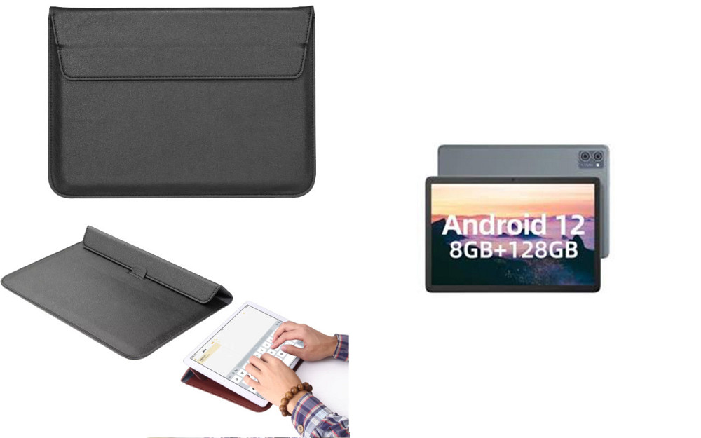 Чохол-конверт VitoCase для Jumper EZpad M10SE, з функцією підставки для планшета Чорний Київ - фото 1