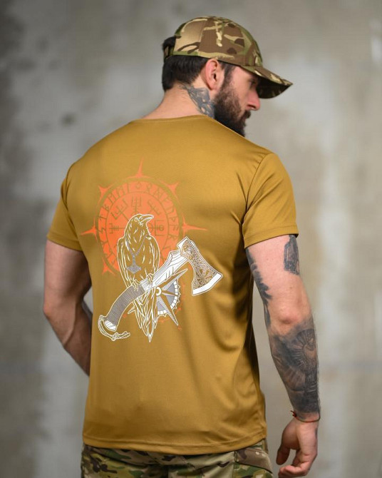 Тактична футболка SELION Руни койот ТР6768 Одеса - фото 4