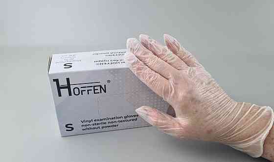 Перчатки Винил прозрачные (100шт) размер S 