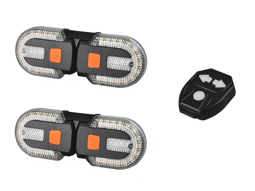 Беспроводные указатель поворотов передние и задние для велосипеда и самоката 2 комплекта запрограмовані на 1 пульт Одесса - изображение 1