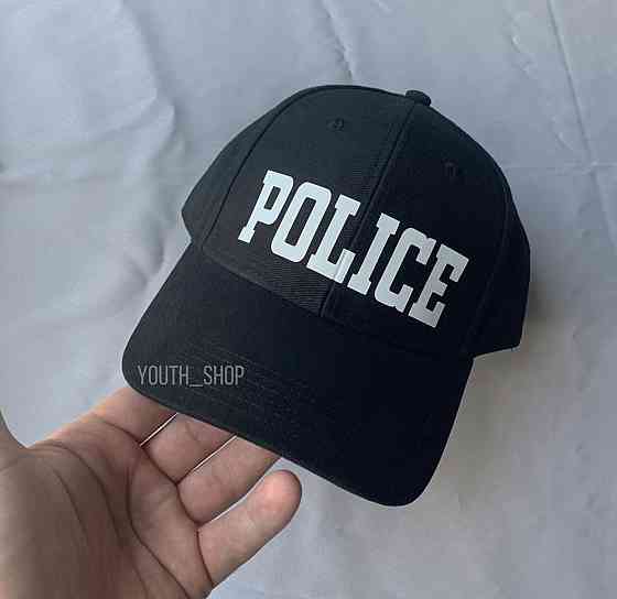 Чорна Кепка/Бейсболка з написом — POLICE Чернівці