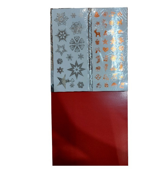 Новогодние наклейки на подарки набор 8 листов Crelando one size разноцветный Киев - изображение 3