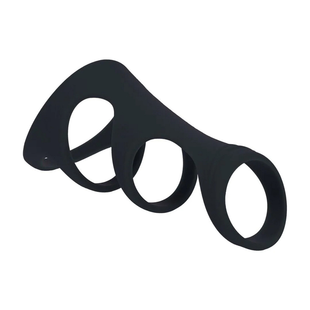 Потрійне ерекційне кільце LEVELZ Triple Ring, силіконове Sex Aura Київ - фото 4