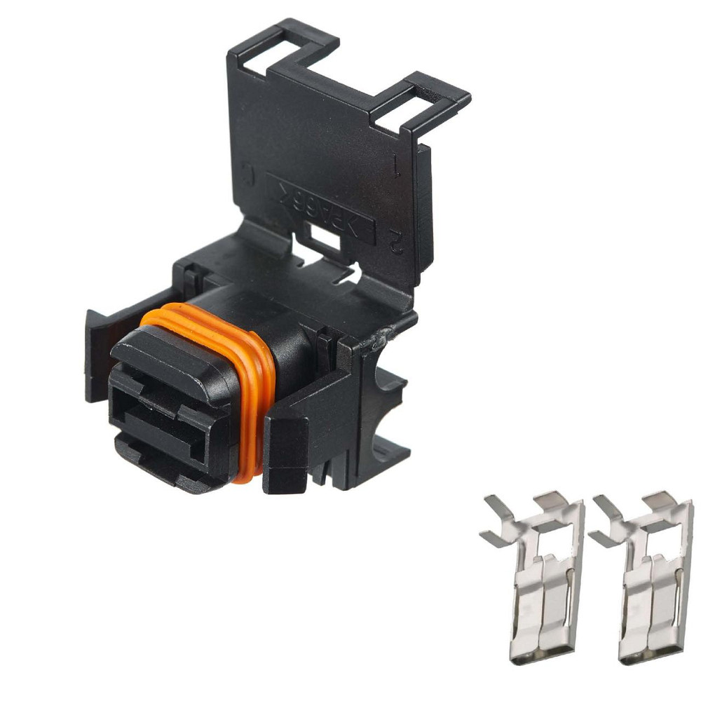 Роз'єм конектор 2-кон., Вентилятор, 0-1544474-1, TE Франция універс., Моторний відсік, Citroen Київ - фото 1