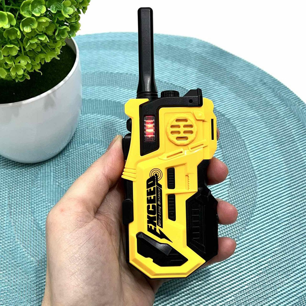 Ігровий набір рація LING YUN ZHI 2шт звук світло на батарейках 16см Чорно-жовтий (LZ079) Чернігів - фото 5