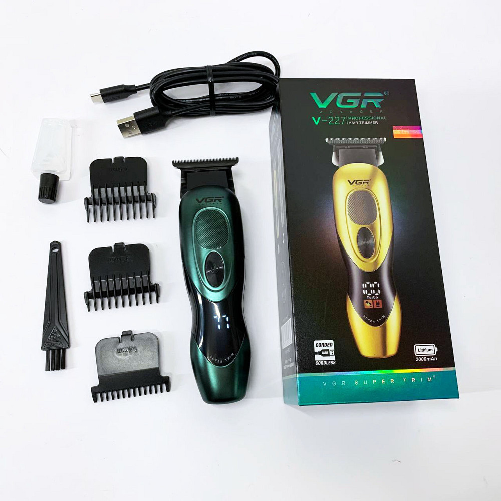 Машинка-тример для стрижки бездротова VGR V-227, Електрична машинка для стрижки потужна DG-64 Львів - фото 2
